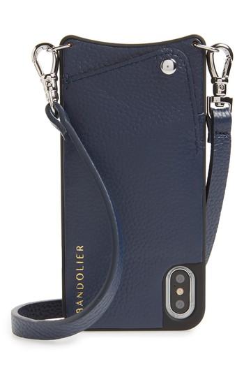 Bandolier Emma Leather Iphone X Case - Blue