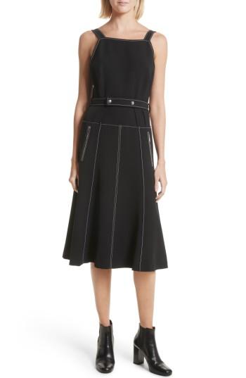 Women's Grey Jason Wu Belted Dress - Blue