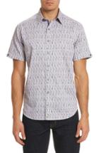 Men's Robert Graham Cuban Tres Classic Fit Print Sport Shirt - White