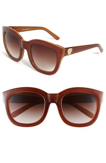 Vince Camuto 54mm Oversized Cat's Eye Sunglasses Brown/
