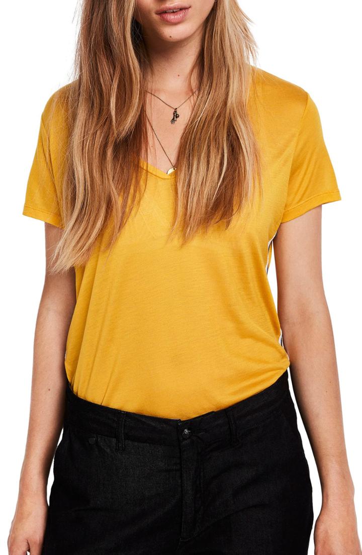 Women's Scotch & Soda Side Slit Tee - Yellow