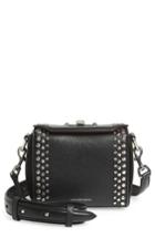 Alexander Mcqueen Box Bag 16 Studded Leather Bag - Black