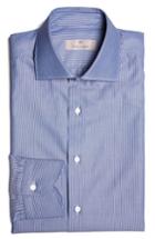 Men's Canali Regular Fit Stripe Dress Shirt .5 - - Blue