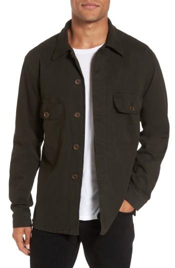 Men's Hudson Jeans Slim Fit Shirt Jacket - Green
