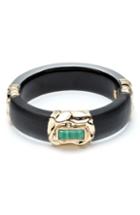 Women's Alexis Bittar Retro Gold Stone Studded Station Bangle