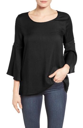 Women's Pleione Lace Inset Bell Sleeve Blouse