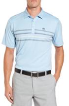 Men's Travis Mathew Plautz Chest Stripe Polo, Size - Blue