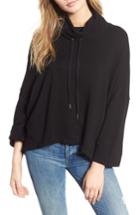 Women's Splendid Cowl Neck Sweatshirt - Black