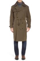 Men's London Fog Trench Coat S - Green
