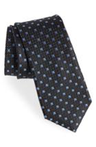 Men's Nordstrom Men's Shop Mauro Neat Silk Tie, Size - Black