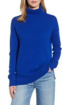 Women's Halogen Cashmere Turtleneck Sweater - Blue