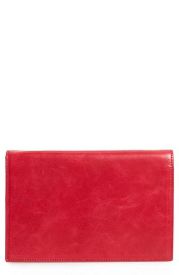 Diane Von Furstenberg Large Leather Flap Pouch - Red
