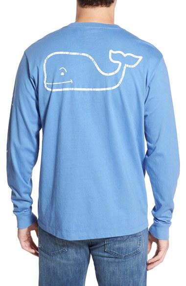Men's Vineyard Vines Pocket Long Sleeve T-shirt - Blue