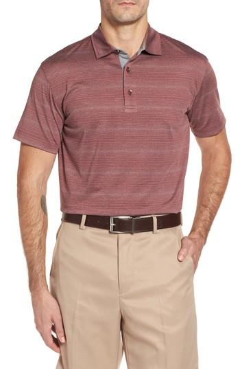 Men's Bobby Jones R18 Tech Static Stripe Polo, Size - Red