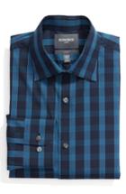 Men's Bonobos Chiltern Trim Fit Stretch Check Dress Shirt .5 - 32 - Blue