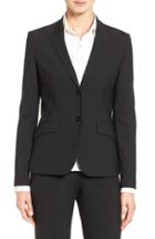 Women's Boss Julea Stretch Wool Suit Jacket - Black