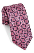 Men's Ermenegildo Zegna Medallion Silk Tie, Size - Pink