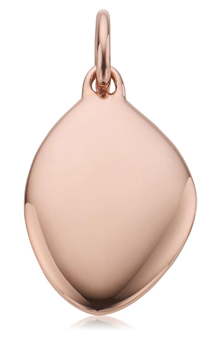 Women's Monica Vinader Engravable Nura Teardrop Pendant Charm