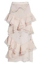 Women's Chelsea28 Tiered Chiffon Skirt, Size - Pink