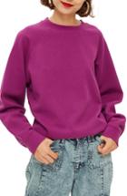 Women's Topshop Crewneck Sweatshirt Us (fits Like 0) - Purple
