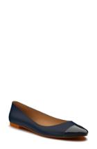 Women's Shoes Of Prey Cap Toe Ballet Flat A - Blue