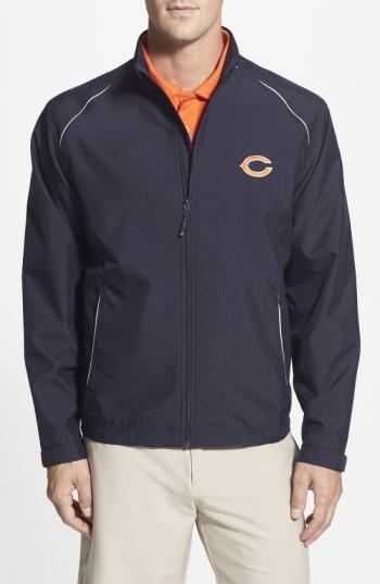 Men's Cutter & Buck 'chicago Bears - Beacon' Weathertec Wind & Water Resistant Jacket - Blue