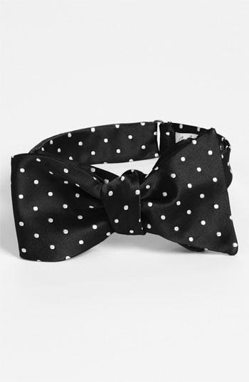 John W. Nordstrom Silk Bow Tie Black One Size
