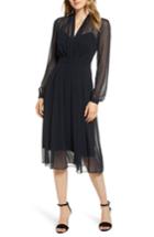 Women's Anne Klein Print Chiffon Dress - Black