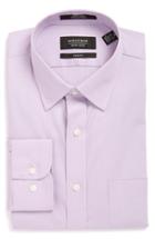 Men's Nordstrom Men's Shop Trim Fit Non-iron Solid Dress Shirt .5 34/35 - Purple