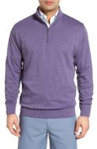 Men's Peter Millar Quarter Zip Pullover - Purple