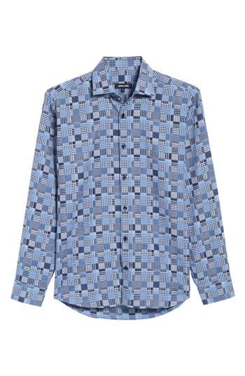 Men's Jared Lang Slim Fit Madras Sport Shirt
