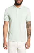 Men's Fred Perry Extra Trim Fit Twin Tipped Pique Polo - Green