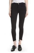Women's Frame Le High Skinny Step Hem Jeans - Black