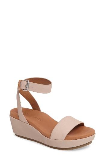 Women's Gentle Souls Morrie Wedge Sandal .5 M - Beige