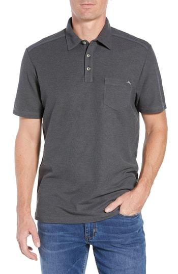 Men's Tommy Bahama Tropicool Del Rey Pocket Polo - Grey