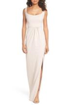 Women's Katie May Open Back Scoop Neck Gown - Ivory