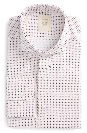 Men's Strong Suit Trim Fit Geometric Dress Shirt