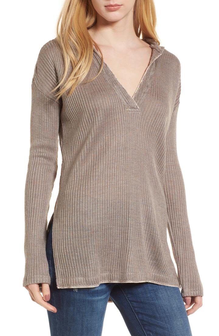 Women's Something Navy Sparkle Pullover - Ivory