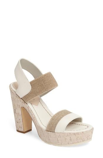 Women's Donald J Pliner Nolita Platform Sandal .5 M - White