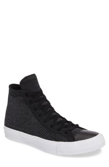 Men's Converse Chuck Taylor All Star Flyknit Hi Sneaker .5 M - Black