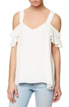 Women's Sanctuary Annie Cold Shoulder Blouse - White