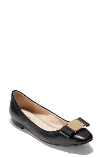 Women's Cole Haan Tali Modern Bow Ballet Flat B - Black