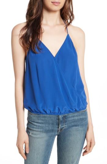 Women's Joie Abriella Silk Surplice Camisole, Size - Blue