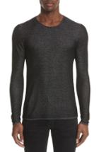 Men's John Varvatos Collection Double Knit Sweater - Black