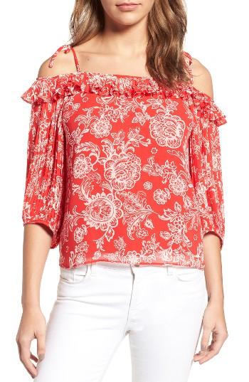 Women's Ella Moss Ria Off The Shoulder Blouse - Red