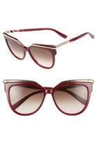 Women's Mcm 56mm Cat Eye Sunglasses - Bordeaux