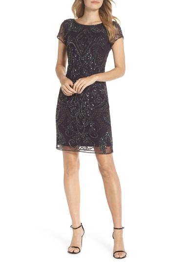 Women's Pisarro Nights Embellished Sheath Dress - Purple