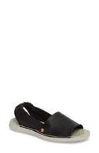 Women's Softinos By Fly London Tee Flat Sandal Us / 35eu - Black