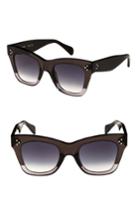Women's Celine 50mm Gradient Butterfly Sunglasses - Dark Grey/ Smoke