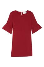 Women's Charles Henry Bell Sleeve Shift Dress - Red